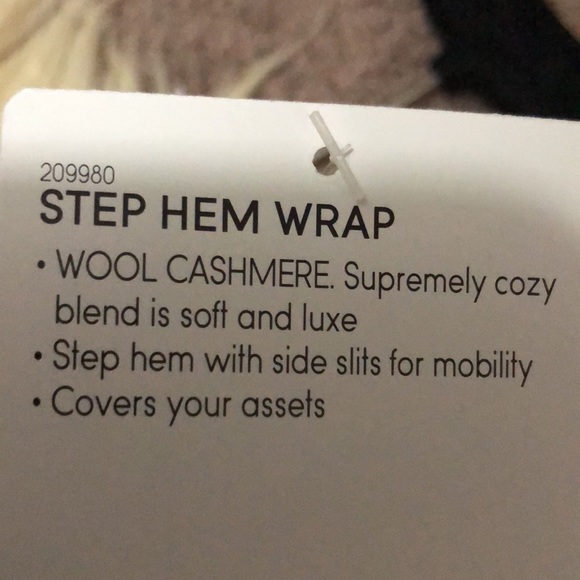 HPπ-NWT Athleta Step HemβStar GazerβWrap Sweater-Wool/Cashmere-Cream-Sz M - Picture 11 of 16